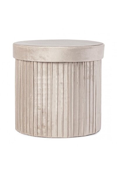 Bizzotto Scaun Jocelyn din catifea bej 38x38x38 cm