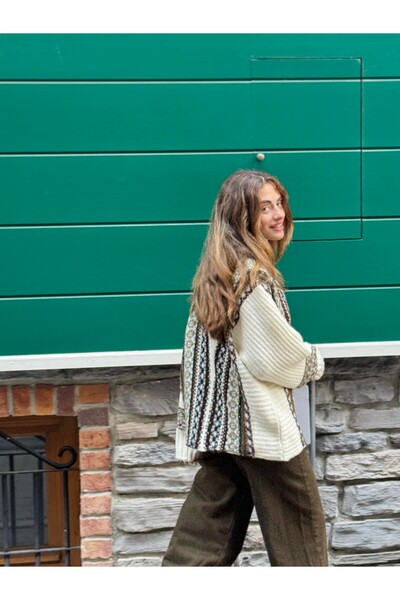 Retrobird Grandpa Heritage Cardigan Women's Cream