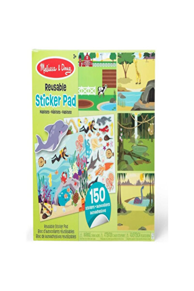 Melissa & Doug لوحة ملصقات قابلة لإعادة الاستخدام من Creative Habitats