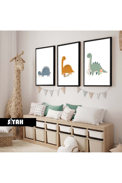 Harika bir ev Dečija soba Dnevna soba - Minimalistički moderni boemski DINOSA...