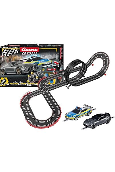 Carrera GO!!! Chase ’n Race Slot Car Track Set | 2 Player Racing Game | Kids & Adults 6+