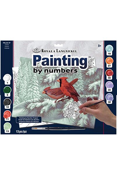 Royal&Langnickel لوحة كاردينالز حسب الرقم