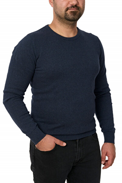 Centini Men's crew neck sweater, Glory, dusty navy blue