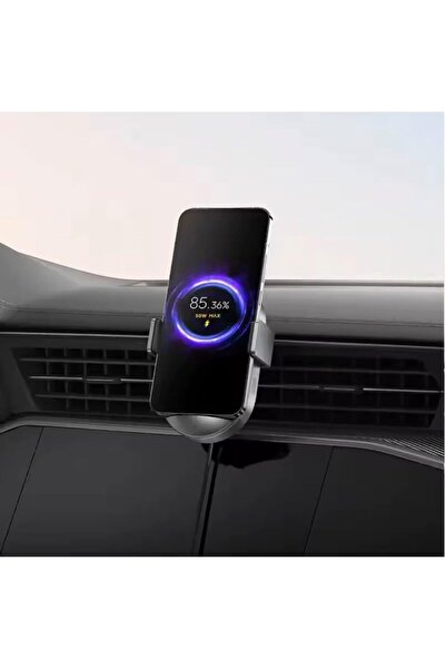 Generic Original For Xiaomi 50W Max Car Wireless Charger Set DC-jack/Type-C Dual Input Independent Air Cooli