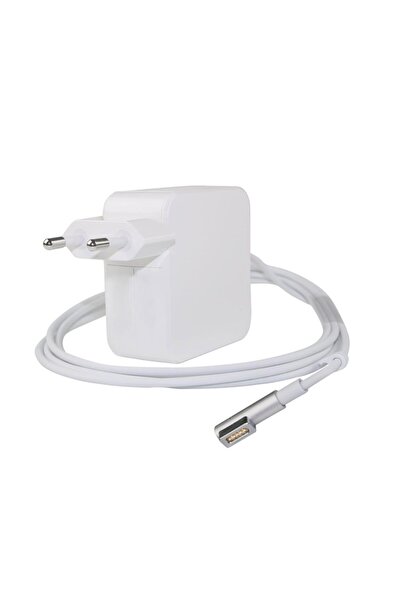 Bibilel MagSafe 60W Charger for MacBook, Magnetic L Cable, 1.7 meters, White