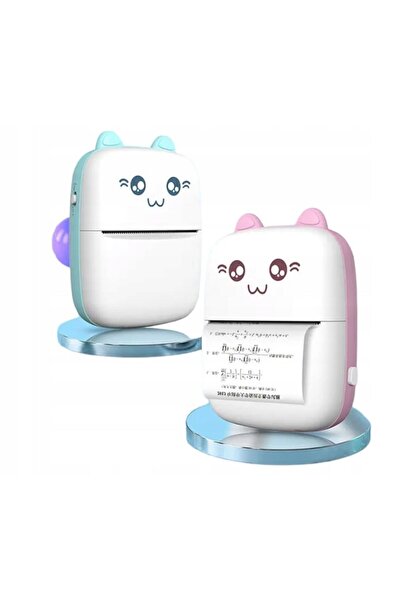 Lewer Mini imprimanta termica Lewer, Bluetooth, cablu USB, 11x8x3,5 cm