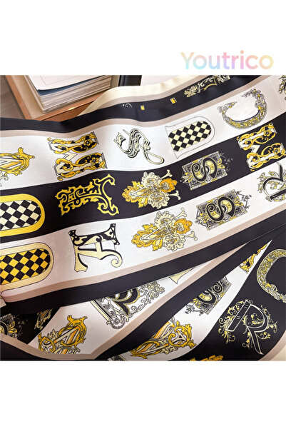 Youtrico Long diagonal scarf 147cm,All seasons,Versatile scarf&neckerchief,ha...