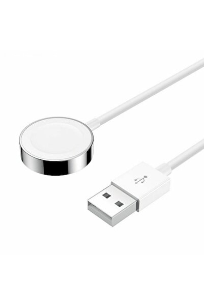 Bibilel Încărcător magnetic wireless pentru Apple Watch 1-5, 38-44 mm, cablu 1,2 m, alb