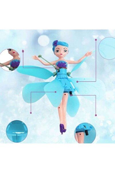 dalimag Păpușă Zână Zână Flori IDK, Culoare Albastră