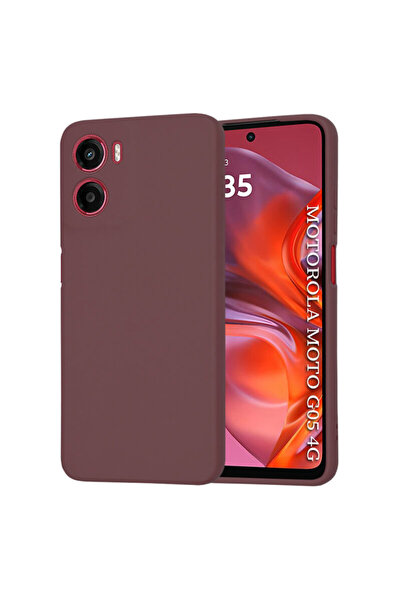 Techsuit Silicone Case for Motorola Moto G05 SoftFlex, Burgundy