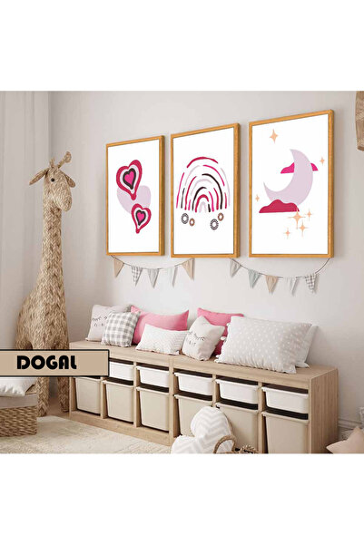 Harika bir ev Dečija soba Dnevna soba - Minimalistički Moderni Boemski RŮŽIČA...