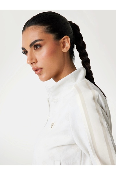 Guess Hanorac activ alb pentru femei Peony V5YQ07K0282-F0ER