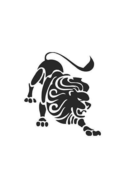 OEM Decor perete Personalizabil zodia Leu din lemn - 38 L x 42 H (cm)