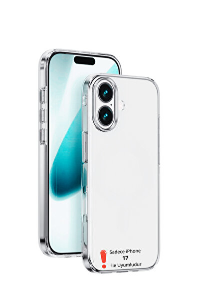 Evax (Transparent Mica) iPhone 17 Compatible Hard Transparent Mica Non-Yellowing Slim Fit Dust-Proof Case