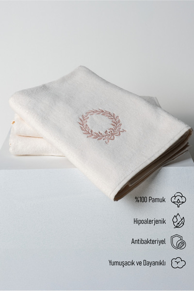 GAMA HOME %100 Pamuk Ekstra Yumuşak Nakışlı Vücut Havlusu / Farklı Desen Seçe...