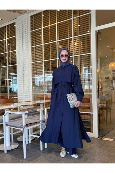 NS Moda طقم تيسيتير أيشا أزرق داكن - موديل 543