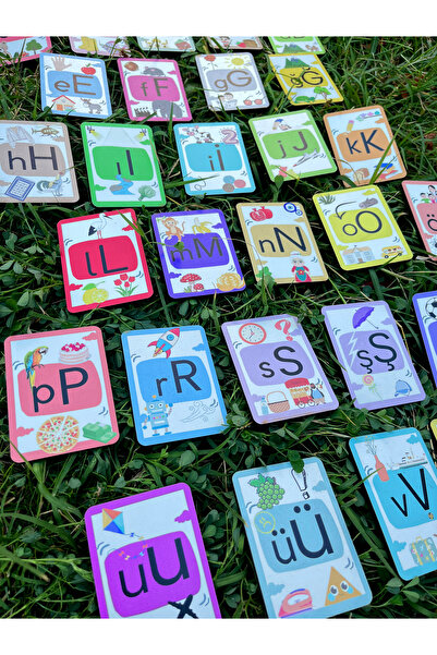 samsunlazer 29 Letter Wooden Alphabet Cards - Letter Set - Alphabet Training ...