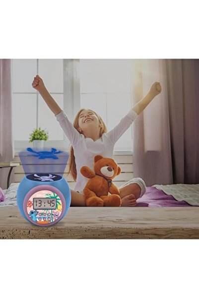 LEXIBOOK RL977D Table Alarm Clock with Projection, Alarm, and Night Light, Blue