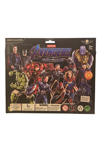 Marvel Set ANGMAD 3 figurine Avengers, articulate, cu accesorii si LED