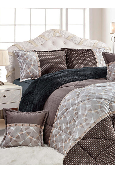 Generic طقم لحاف شتوي فائق النعومة، مكون من 4 قطع، مقاس مفرد، 160×210 سم، طقم أغطية سرير مزهر متعدد الألوان