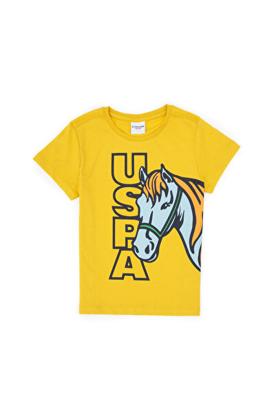 U.S. Polo Assn. Boys' Yellow Crew Neck Single Jersey T-Shirt 50316479-VR094