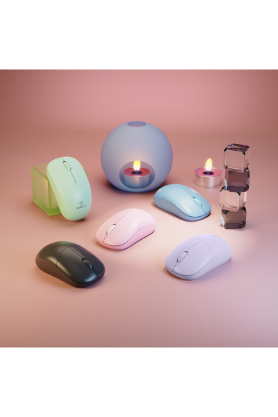 Micropack ماوس لاسلكي صامت MP-712W - 1200 نقطة في البوصة، نقرة هادئة، مستقبل نانو، أزرق