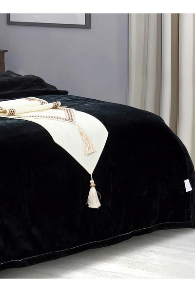 Generic Velvet Fur Blanket 200X220 CM Reversible Throw Bed Blanket for Relaxing and Sleeping