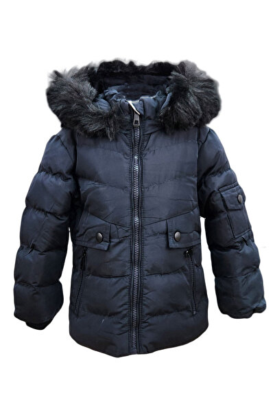 fantasialand Geacă de iarnă pentru băieți, model Tony, culoare neagră