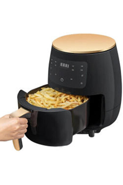 cheffinger Friteuza cu aer cald, 1400 W, LCD si Touch, 4.5 l, Negru