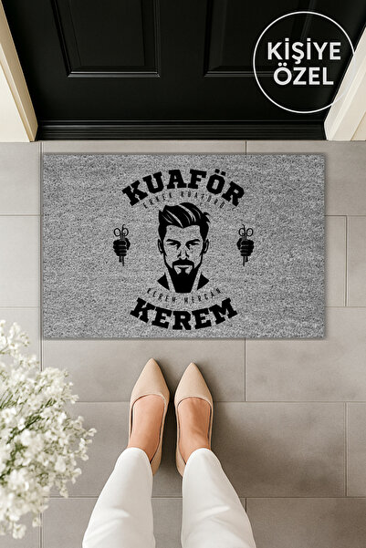 Dormot سجادة مدخل مكتب العمل بتصميم حديث وطباعة رقمية باللون الرمادي مقاس 70×...