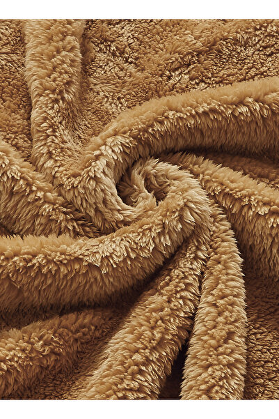 Generic Velvet Fur Blanket 200X220 CM Reversible Throw Bed Blanket for Relaxing and Sleeping