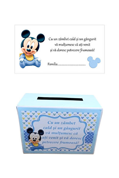 OEM Set Botez Mickey Mouse - 50 plicuri + 1 cutie