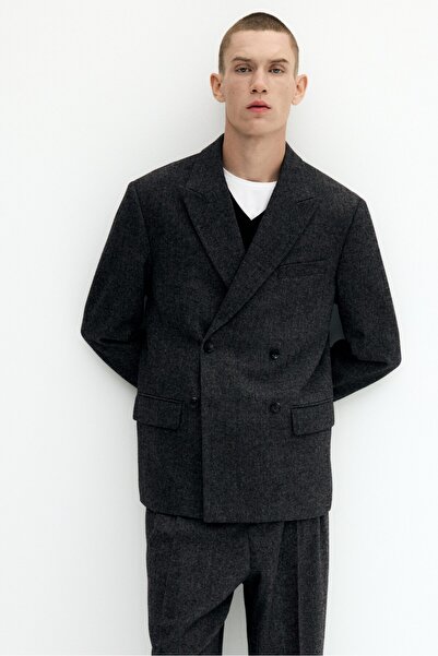 H&M Kruvaze Ceket Relaxed Fit