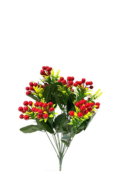 ŞA-DAL STORE Yapay Kokina Demeti Yeni Yıl Çiçeği 40 Cm 12 Dallı