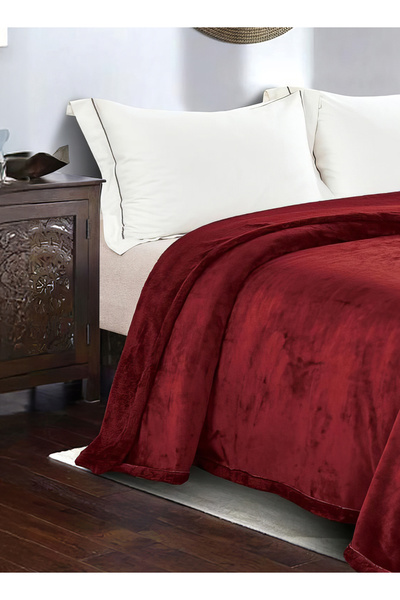 Generic Velvet Fur Blanket 200X220 CM Reversible Throw Bed Blanket for Relaxing and Sleeping