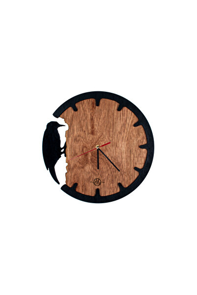 OEM Customizable Decorative Wooden Clock, Cea35, Woodpecker - 29 L x 29 H (cm)