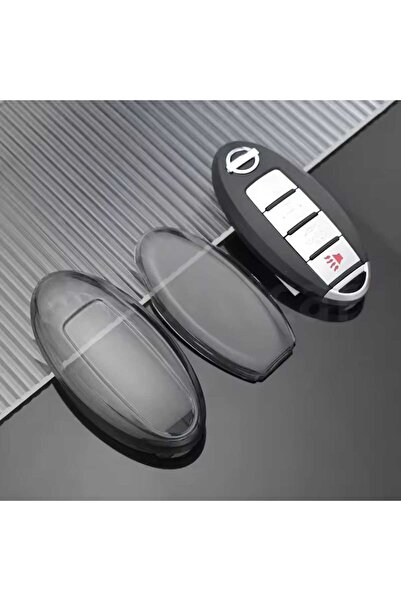 AYCANSTORE Nissan Key Remote Case Cover Transparent Dark Clear