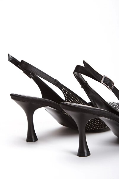 Satenora Siera Black Stone Evening Shoes