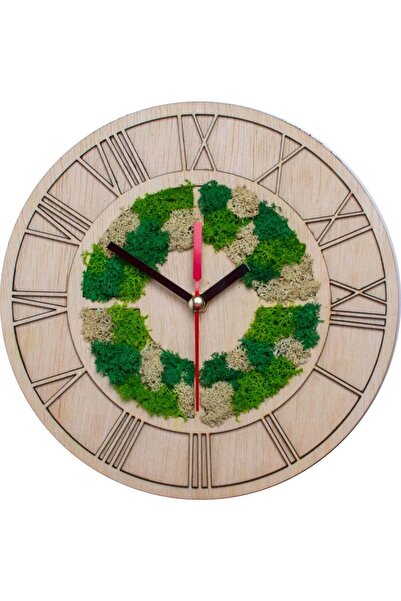 OEM Ceas de Perete Personalizat HH1527 din lemn Personalizat cu Licheni - 50x...