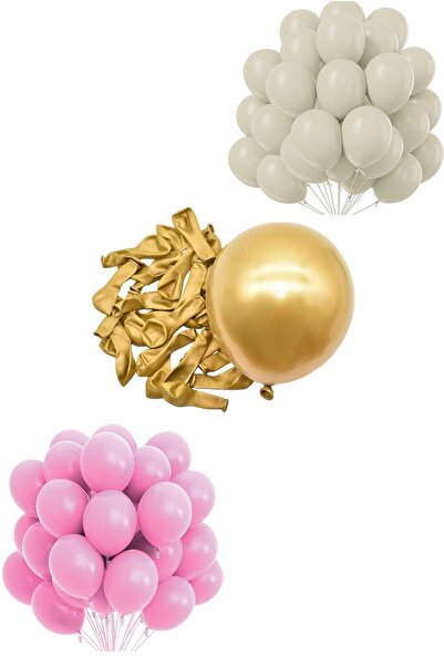 BİDOLUMUTLULUK Luxury Birthday Set Pink Bow Retro Concept Balloon Celebration...