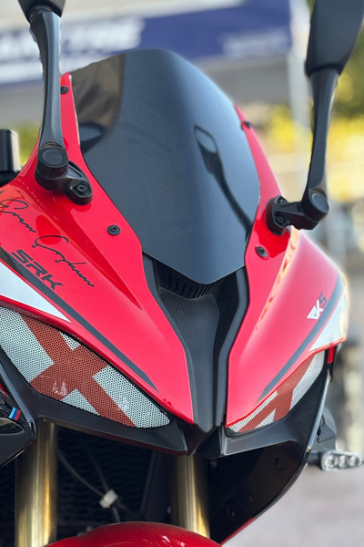 Banxtre Headlight Upper Sticker for Rks Srk125 with Holes Does Not Block Lighting (Right and Left)