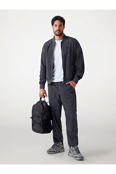 Guess Guerino Erkek Siyah Aktif Sweatshirt Z5YQ16WGAC0-G9N2