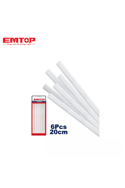 EMTOP أصابع غراء حراري للمسدس الكهربائي – 6 قطع| قوة التصاق عالية للأعمال الحرفية والصناعية"