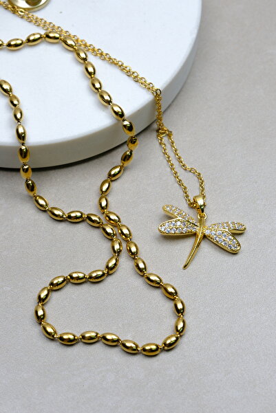 Zalifra مجموعة من قطعتين من قلادة يوسيفوك ودابلا موديل أنيقة ورائعة باللون ال...