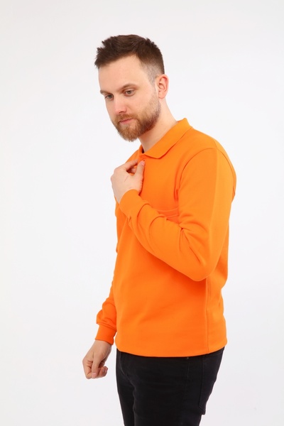 Çamdalı İş Elbiseleri 20/10 Двохниткова толстовка з поло-комірцем, помаранчева