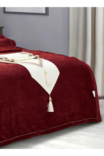 Generic Velvet Fur Blanket 200X220 CM Reversible Throw Bed Blanket for Relaxing and Sleeping
