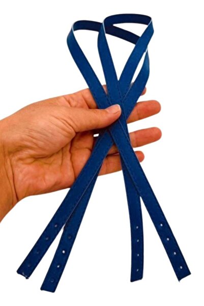 angel çanta aksesuar Accesoriu pentru geanta Angel Model subțire 70x1,2 cm Piele sintetică Saks Culoare albastru Mâner dublu pentru geantă