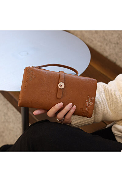 rinkadoll Κομψό πορτοφόλι με μοτίβο φύλλων