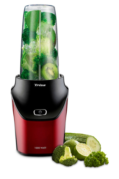 Trisa Nutriblender juicer Energy Boost 6928.83, with very powerful 1000W motor, 6-blade knife,25,000