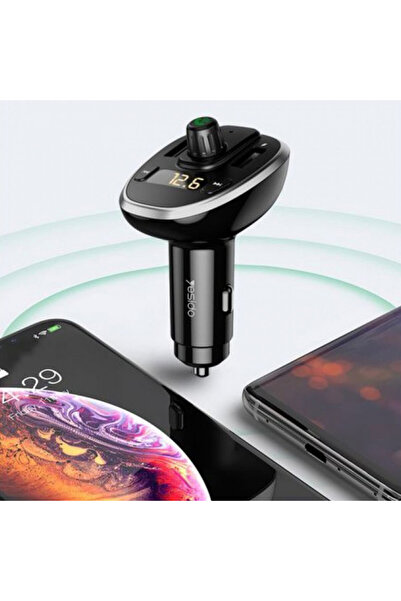 Yesido Φορτιστής Αυτοκινήτου με Διαμορφωτή FM, Οθόνη LED, 2xUSB 3A, MicroSD, (Y39) - Μαύρο